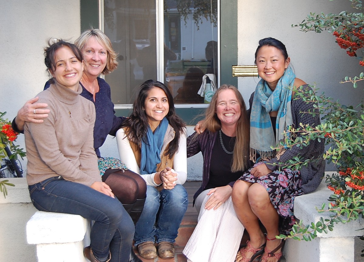 ESLT's staff, from left: Sara Kokkelenberg, Kay Ogden, Mini Mantzouranis, Sus Danner, Catherine Tao (not pictured: Marguerite Merritt)